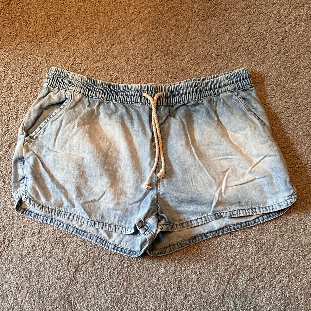 Aerie Denim Draw String Shorts